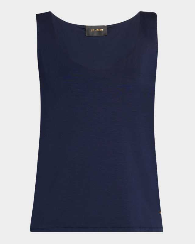Polished Stretch Jersey Tank Top